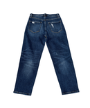 HIGH RISE MOM JEANS WITH FINISHED HEM - BLUEBELL WASH - Clove & Ivy