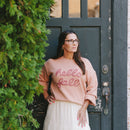 Cozy Embroidered Hello Fall Knit Crewneck Sweater - Clove & Ivy