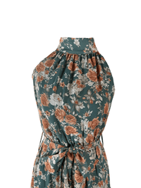 Autumn Floral Halter Neck Maxi Dress - Clove & Ivy