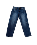 HIGH RISE MOM JEANS WITH FINISHED HEM - BLUEBELL WASH - Clove & Ivy