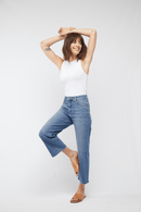 Aberdeen Ankle Crop High Rise Jean, Vintage Worn - Clove & Ivy