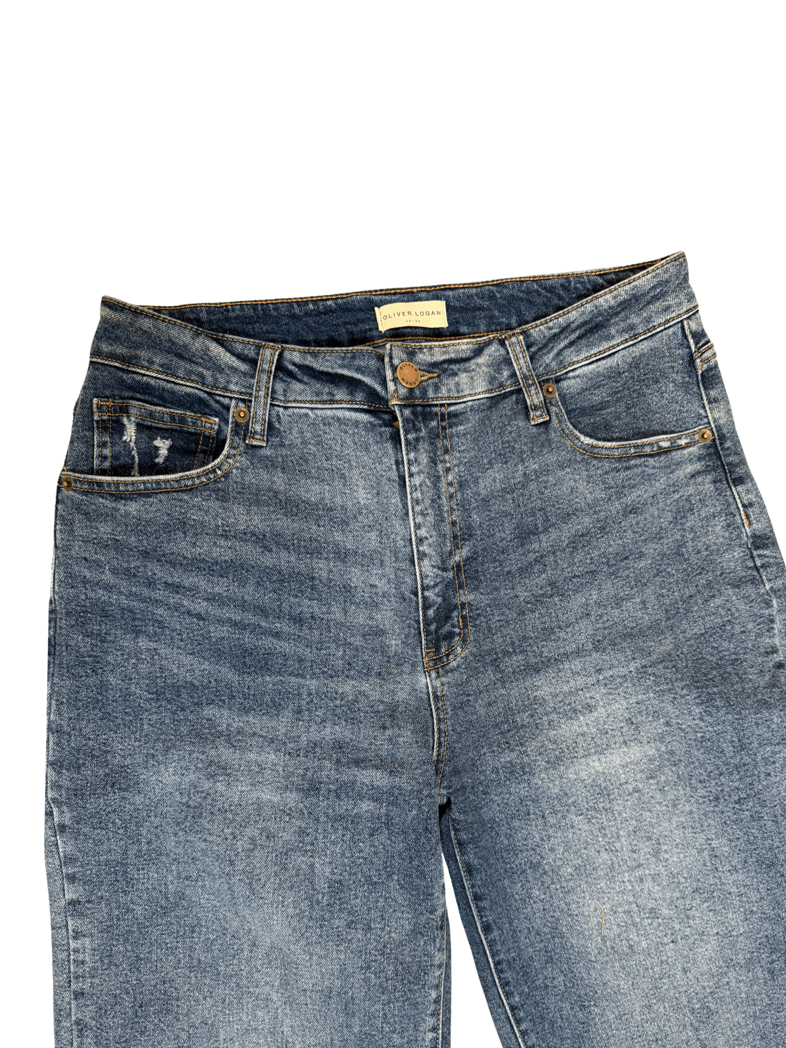 Aberdeen Ankle Crop High Rise Jean, Vintage Worn - Clove & Ivy