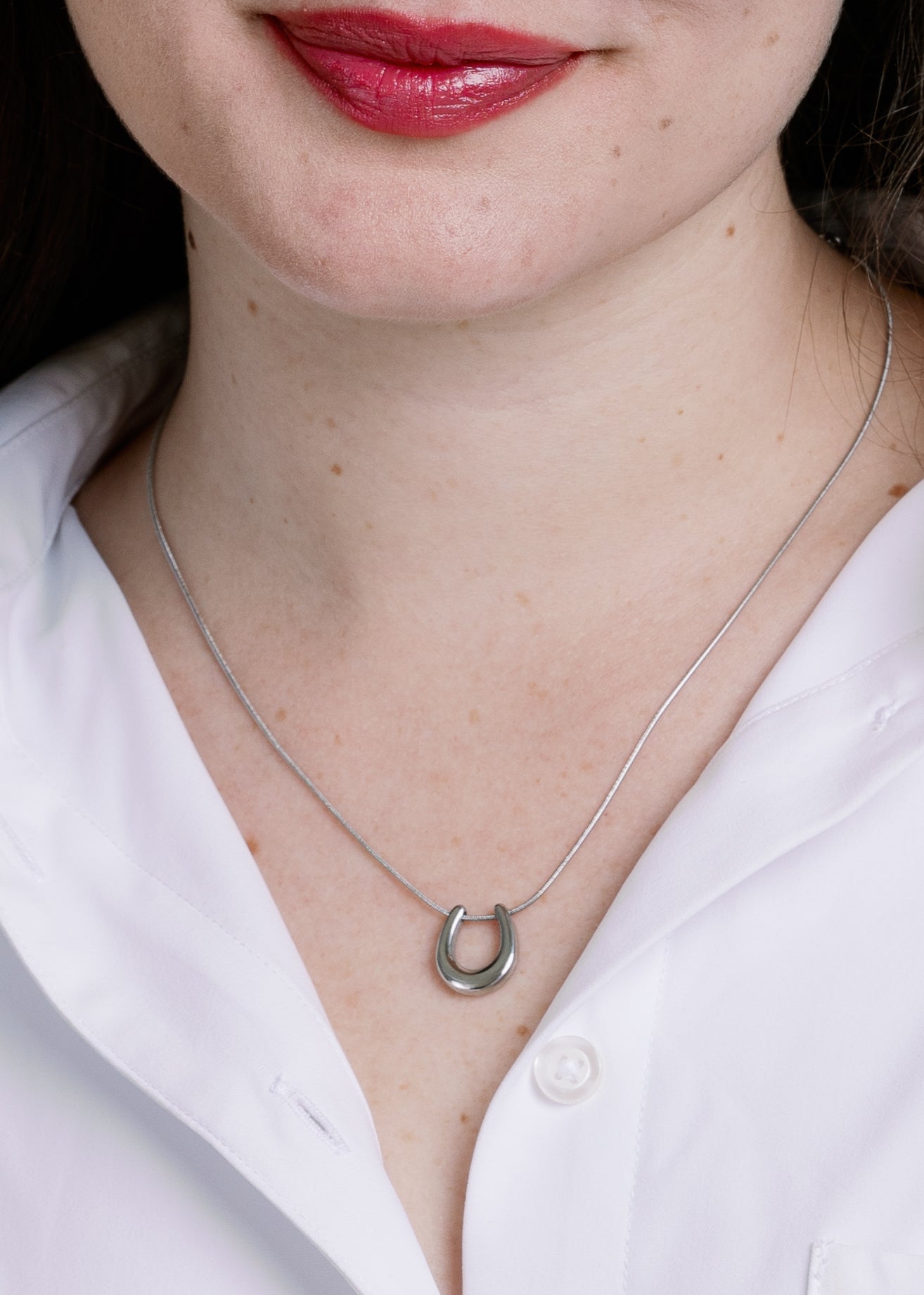 Silver Hold Your Horses Necklace