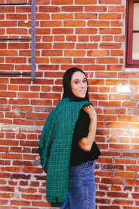 Metallic Green Tweed Bomber Jacket - Clove & Ivy