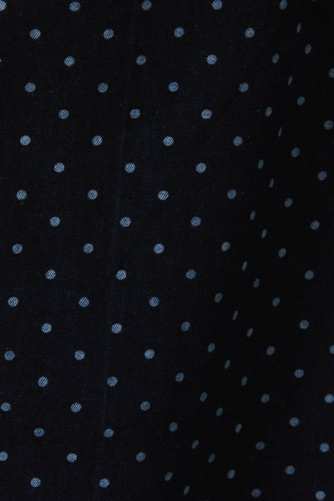 DENIM POLKA DOT SHORT SLEEVE SIDE TIES MINI DRESS - Clove & Ivy