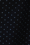 DENIM POLKA DOT SHORT SLEEVE SIDE TIES MINI DRESS - Clove & Ivy