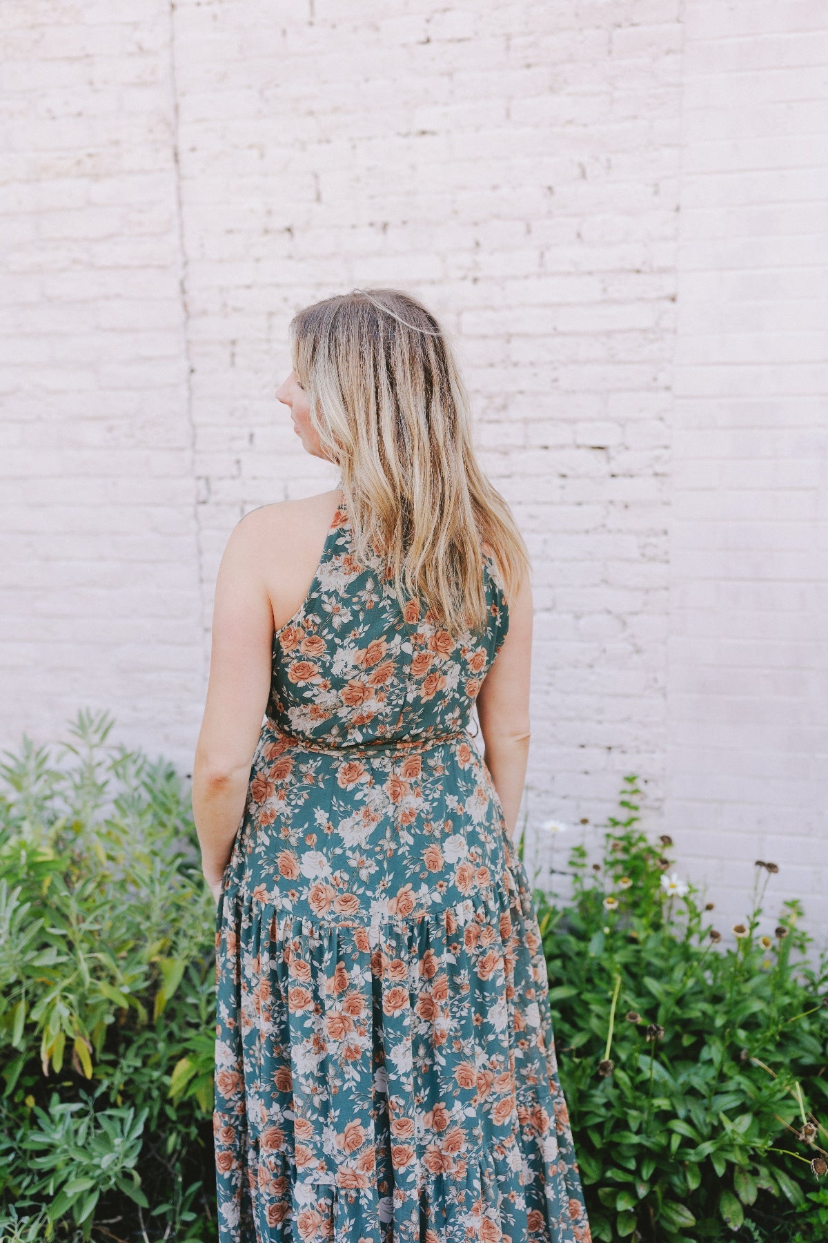 Autumn Floral Halter Neck Maxi Dress - Clove & Ivy
