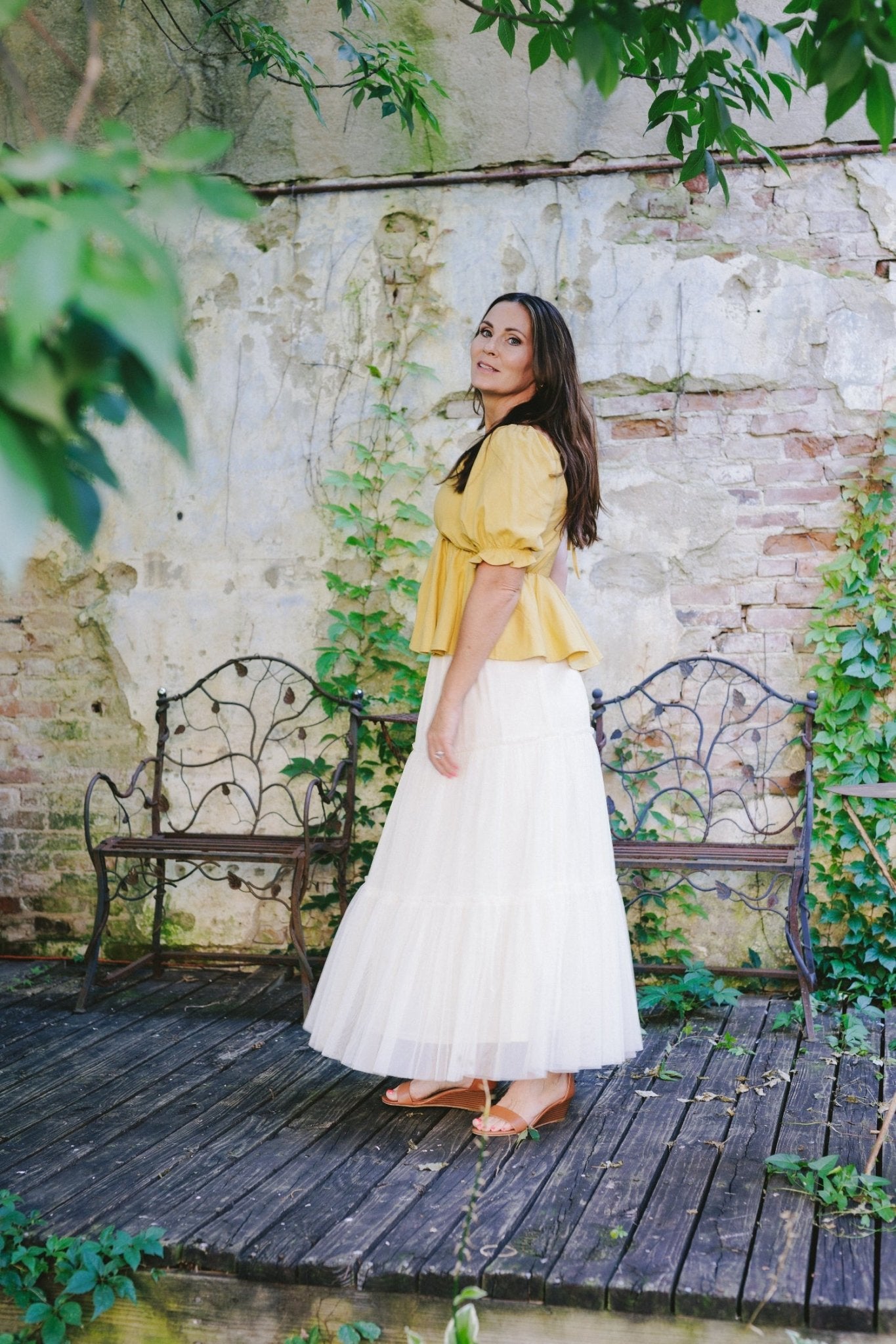 Tiered Ivory Daydream Maxi Skirt - Clove & Ivy