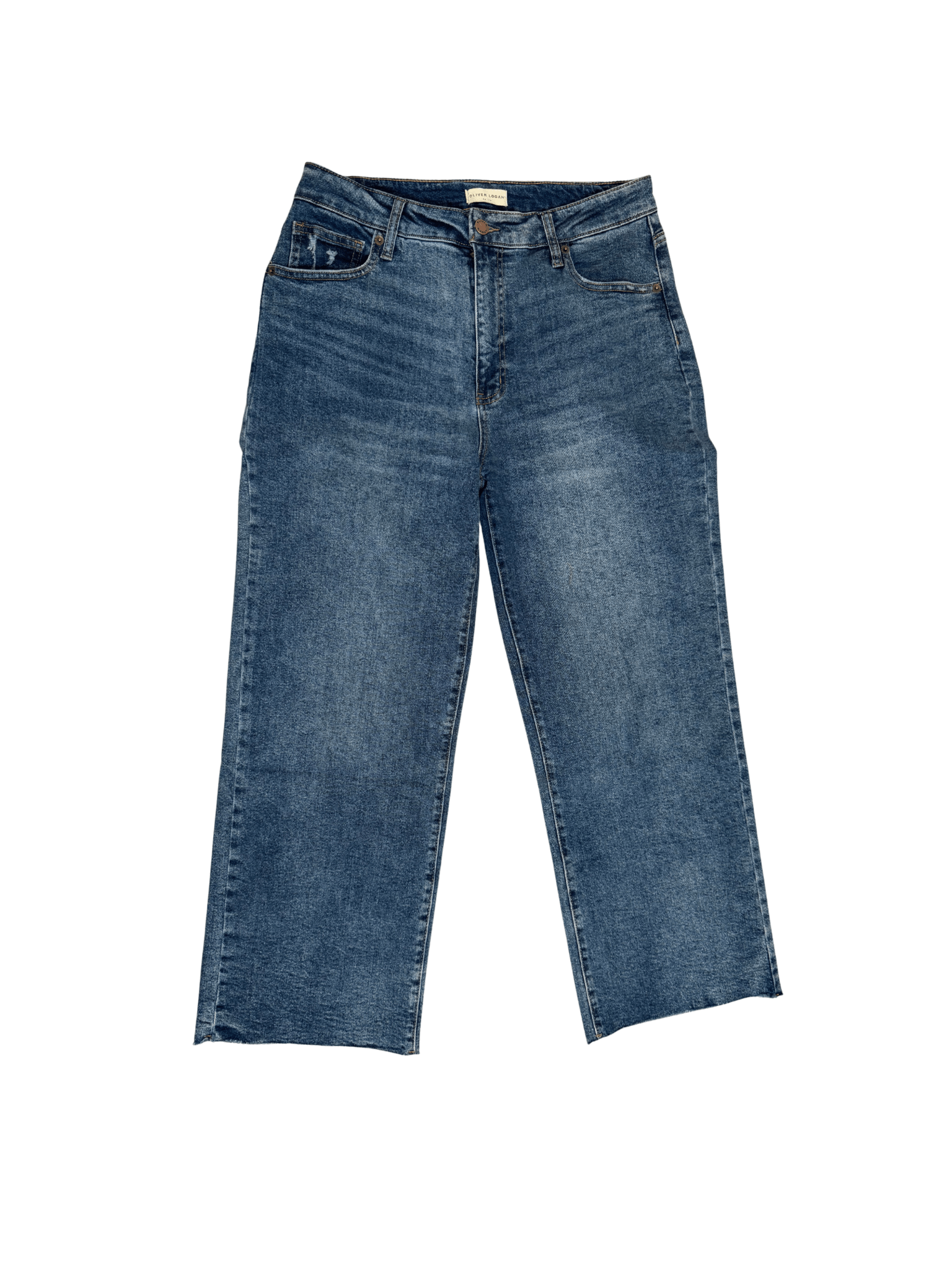 Aberdeen Ankle Crop High Rise Jean, Vintage Worn - Clove & Ivy